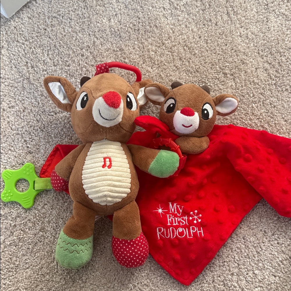 Rudolph the Red-Nosed Reindeer Plush Toy Set